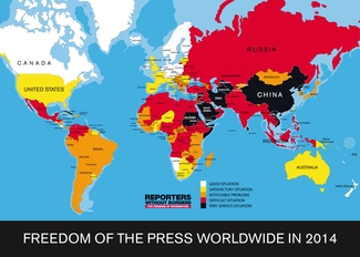 Новый доклад о свободе прессы: Россия тянет соседей на дно списка