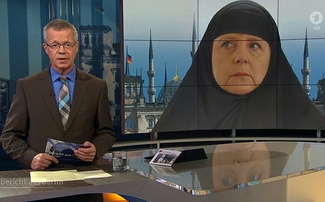 Немецкий телеканал ARD изобразил Ангелу Меркель в чадре