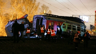 В столкновении поездов в Москве пострадали десятки человек