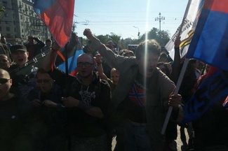 Московская полиция разогнала митинг сторонников «Новороссии»
