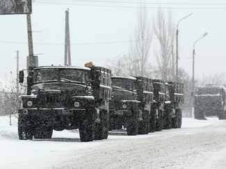 ОБСЕ: Под Донецком замечены более 100 военных грузовиков