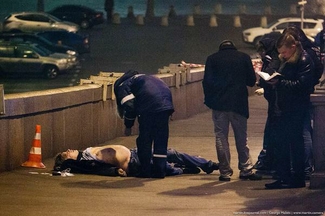 Прямой эфир с места убийства Немцова
