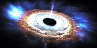 Чёрная дыра против звезды