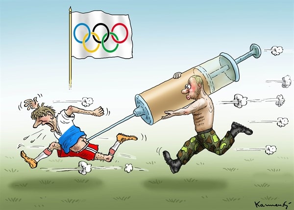 Карикатура дня: Допинг в России