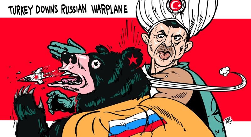 Карикатура дня: Подзатыльник «русскому медведю»
