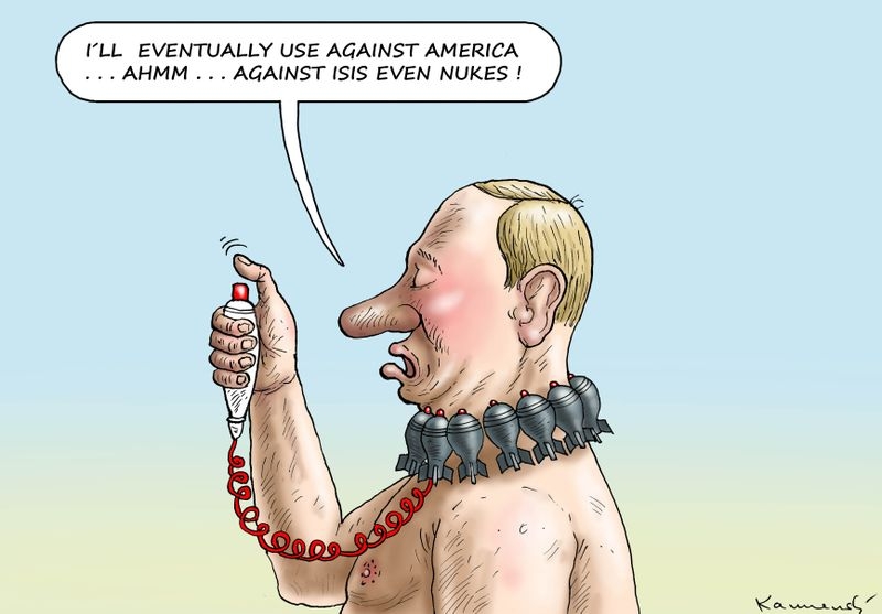 Карикатура дня: Путин и его боеголовки
