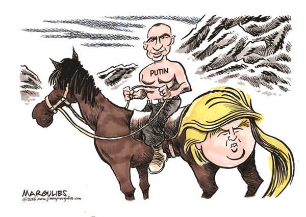 Карикатура дня: Путин и Трамп