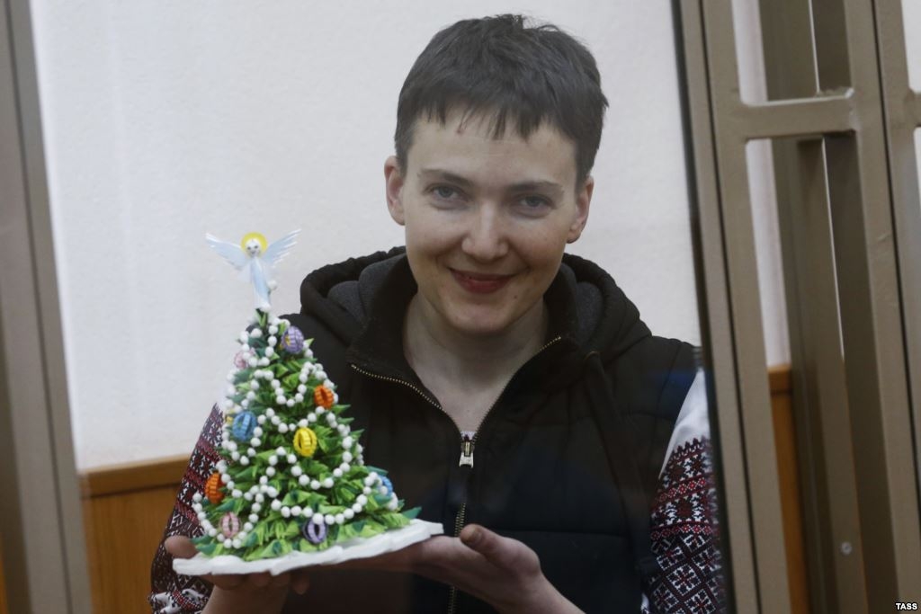 Фото дня: С Рождеством от Надежды Савченко