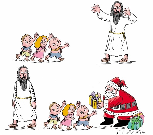 Карикатура дня: Иисус и Санта