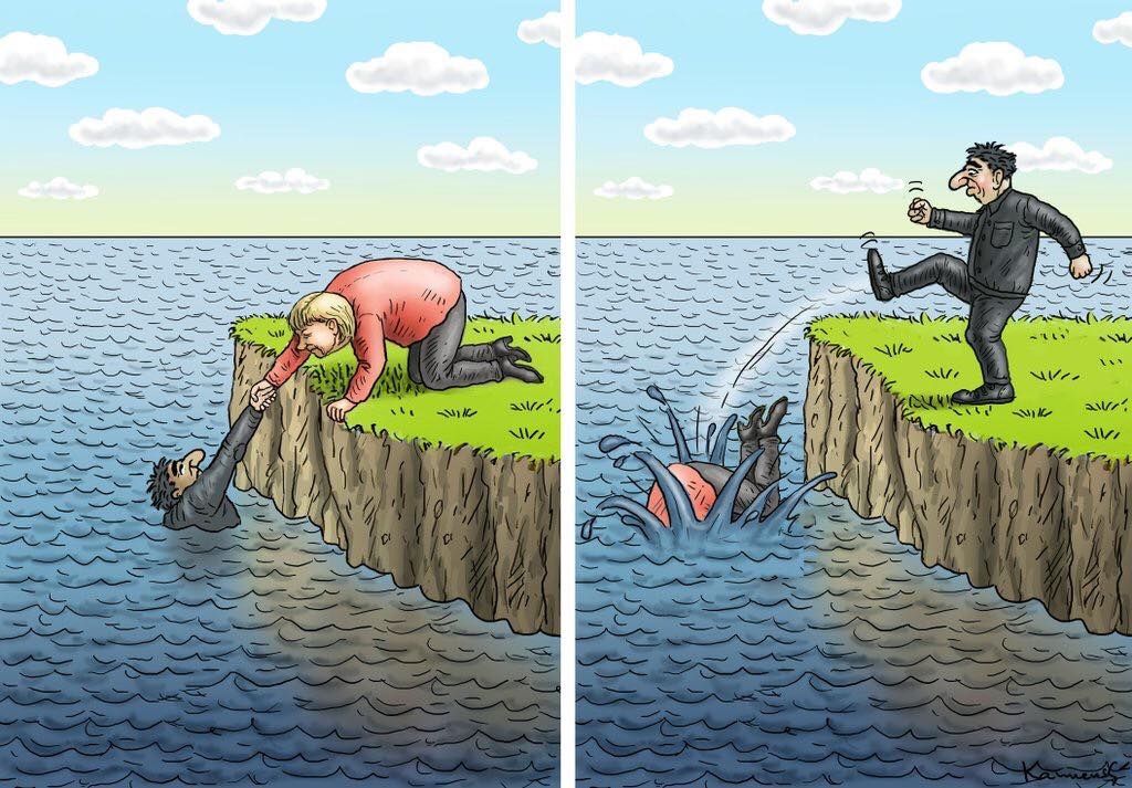 Карикатура дня: Меркель поможет
