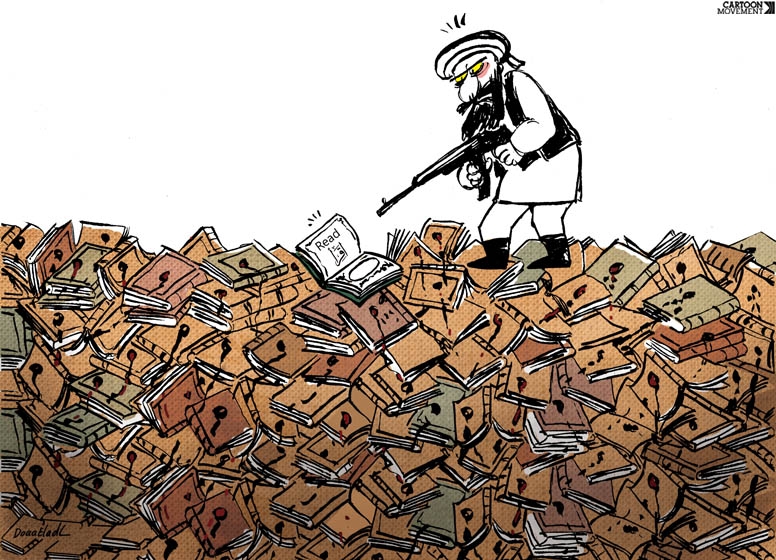 Карикатура дня: Война со знаниями