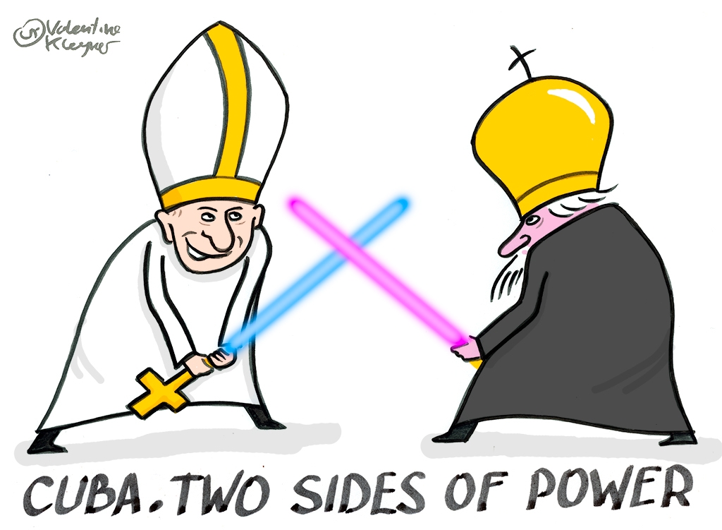 Карикатура дня: Куба. Две стороны Силы.