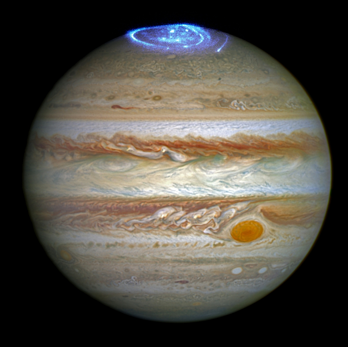Фото дня: Полярное сияние Юпитера