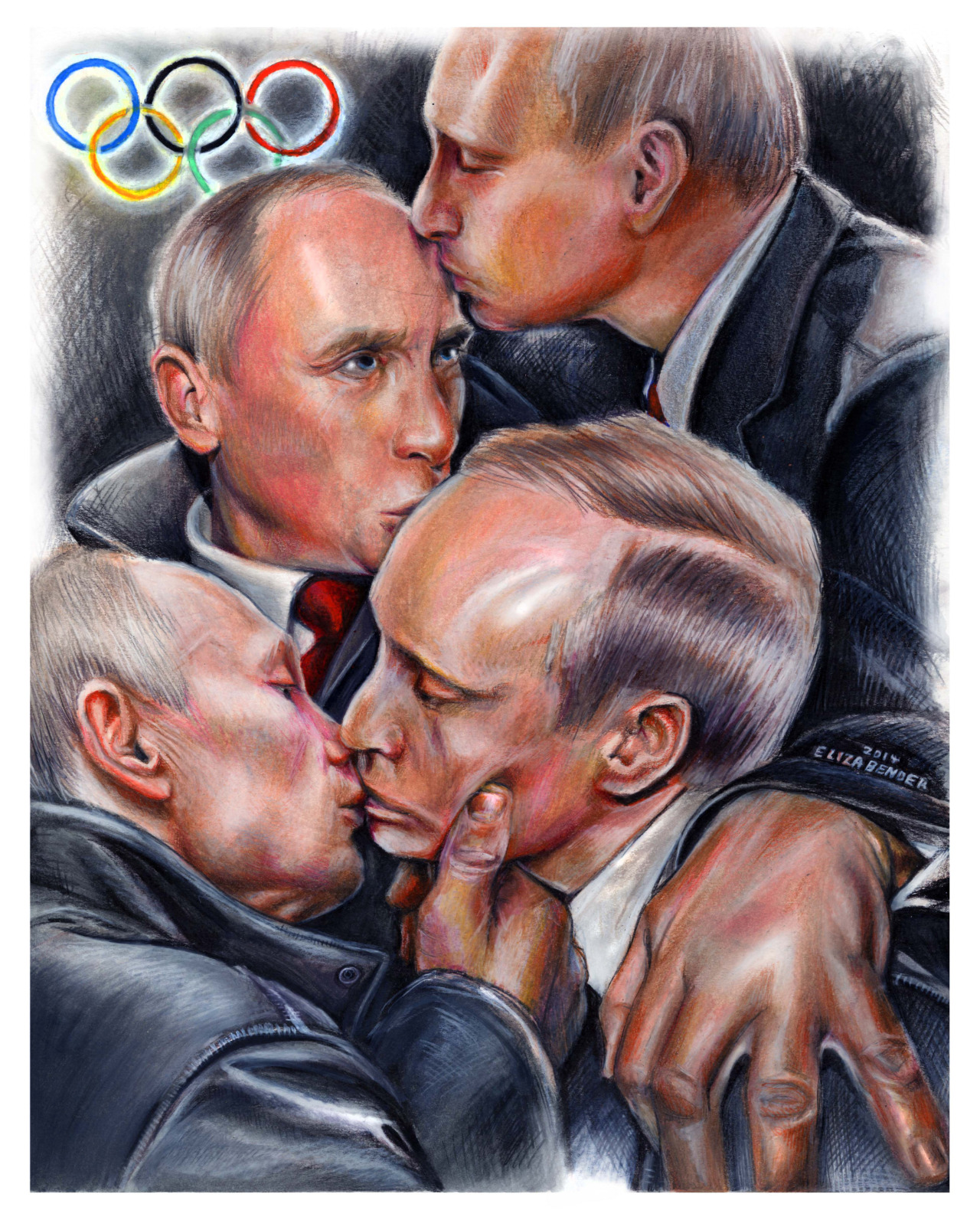 Путин и Медведев арты