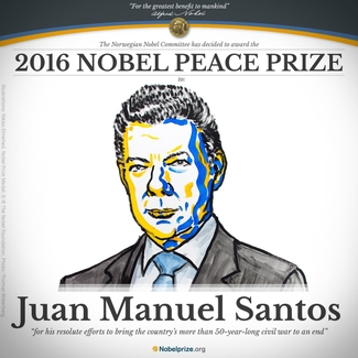 Нобелевскую премию мира вручили президенту Колумбии за мир с террористами