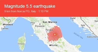 В Италии произошло второе сильное землетрясение за год