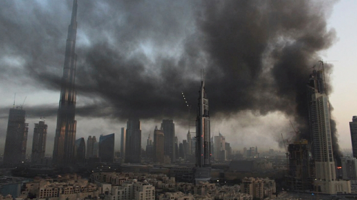 Пожар в Дубае